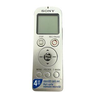 Sony IC Digital Voice Recorder ICD-UX523 USB Support W 4GB MicroSD